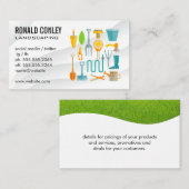 Carte De Visite Outils de jardinage | Pelouse (Devant / Derrière)