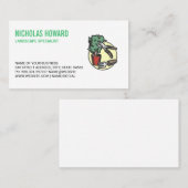 Carte De Visite Outils de jardinage Plante pointé (Devant / Derrière)