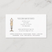 Carte De Visite Outils De L'Équipe De Travail Sur Le Commerce (Dos)