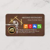 Carte De Visite Outils de main de truss de toit (Devant)