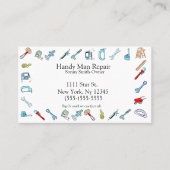Carte De Visite outils de maintenance handman (Devant)
