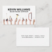 Carte De Visite Outils de maintien des mains | Handyman (Devant / Derrière)