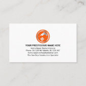 Carte De Visite Outils de manuel Creative Gold Building (Dos)