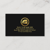 Carte De Visite Outils De Manutention Or Sur Le Toit (Dos)