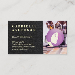 Carte De Visite Outils de maquillage Beauté et cheveux des femme
