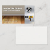 Carte De Visite Outils de menuiserie | Construction intérieure (Devant / Derrière)