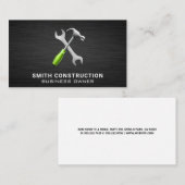 Carte De Visite Outils de menuiserie de construction de clé martea (Devant / Derrière)