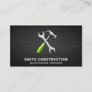 Carte De Visite Outils de menuiserie de construction de clé martea