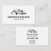 Carte De Visite Outils de menuiserie de construction professionnel (Devant / Derrière)