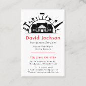 Carte De Visite Outils de menuiserie de construction professionnel (Devant)