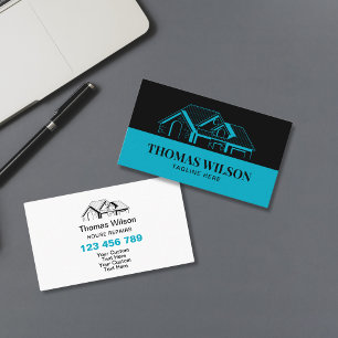 Carte De Visite Outils de menuiserie de construction professionnel