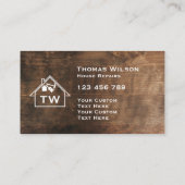 Carte De Visite Outils de menuiserie de construction professionnel (Dos)