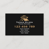 Carte De Visite Outils de menuiserie de construction professionnel (Dos)