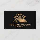 Carte De Visite Outils de menuiserie de construction professionnel (Devant)