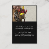 Carte De Visite Outils de menuiserie de construction professionnel (Dos)