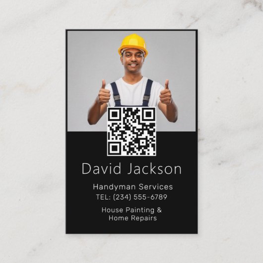 Carte De Visite Outils de menuiserie de construction professionnel (Devant)