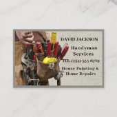 Carte De Visite Outils de menuiserie de construction professionnel (Devant)