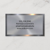 Carte De Visite Outils de menuiserie et de menuiserie | Metallique (Dos)