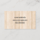 Carte De Visite Outils de menuiserie et icône d'accueil | Salles d (Dos)