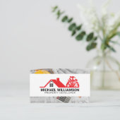 Carte De Visite Outils de menuiserie immobilière | Plan directeur (Debout devant)