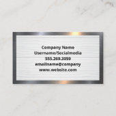 Carte De Visite Outils de menuiserie sur table | Couleur (Dos)