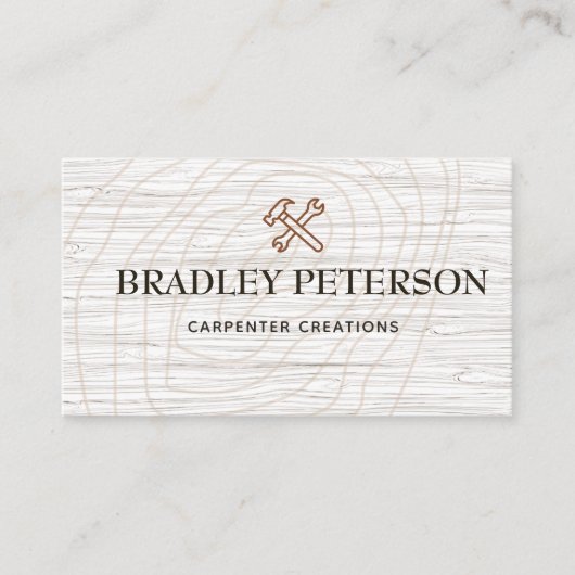 Carte De Visite Outils de menuisier bricoleur de construction mode (Devant)