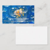 Carte De Visite Outils de nettoyage | Bulles de savon (Devant / Derrière)