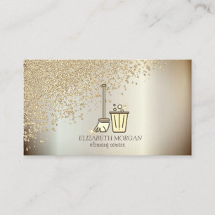 Carte De Visite Outils de nettoyage de diamants élégants et cool
