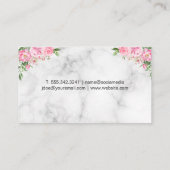 Carte De Visite Outils de nettoyage de l'or | Sparkly | Fleurs (Dos)