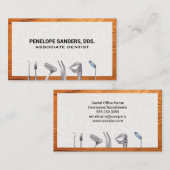 Carte De Visite Outils de nettoyage dentaire | Dentistère (Devant / Derrière)