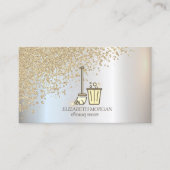 Carte De Visite Outils de nettoyage des diamants élégants (Devant)