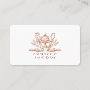 Carte De Visite Outils de pâtisserie pour chef pâtissier boulanger