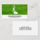 Carte De Visite Outils de paysage | tondeuse à gazon (Devant / Derrière)