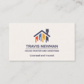 Carte De Visite Outils de peinture Outils de menuisier de menuiser (Devant)