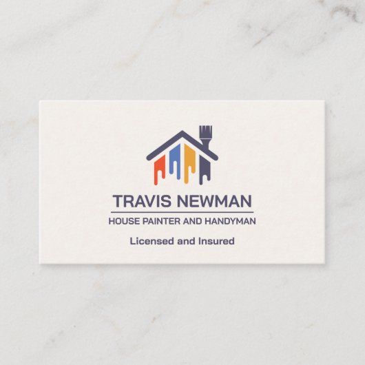 Carte De Visite Outils de peinture Outils de menuisier de menuiser (Devant)