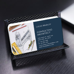 Carte De Visite Outils de plan et de rédaction de plans d'architec