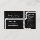 Carte De Visite Outils de plomberie pour tuyaux en caoutchouc (Dos)