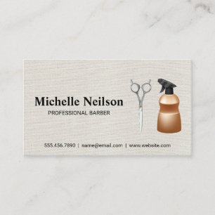 Carte De Visite Outils de profession des cheveux