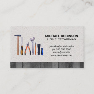 Carte De Visite Outils de réparateur à domicile Fixateur de maté