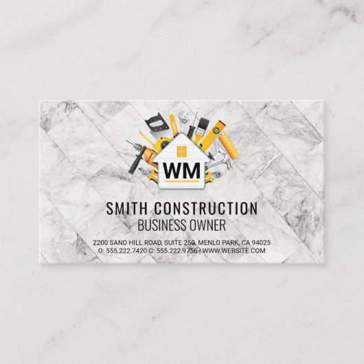 Carte De Visite Outils de réparation à domicile | Construction (Devant)