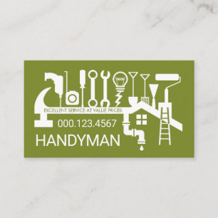 Carte De Visite Outils de réparation de bricolage pour homme à dom
