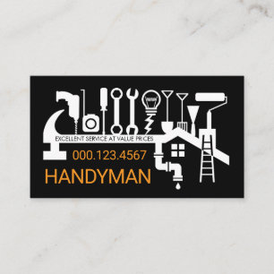 Carte De Visite Outils de réparation de bricolage pour homme à la