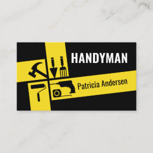 Carte De Visite Outils de réparation de bricoleur à entrecroisemen