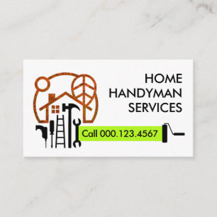 Carte De Visite Outils de réparation de paysagiste de maison
