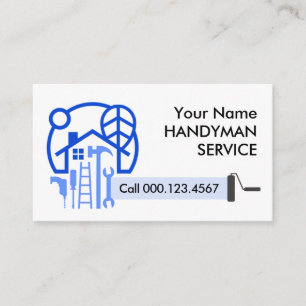 Carte De Visite Outils de réparation de paysagiste d'intérieur