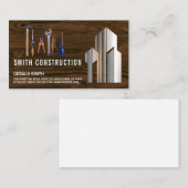 Carte De Visite Outils de réparation manuel | Logo de construction (Devant / Derrière)