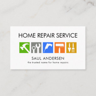 Carte De Visite Outils de réparation simples et minimalistes pour 