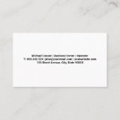 Carte De Visite Outils de services de nettoyage de maison | Bonnes (Dos)