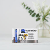 Carte De Visite Outils de travail de construction | Gestionnaire d (Debout devant)