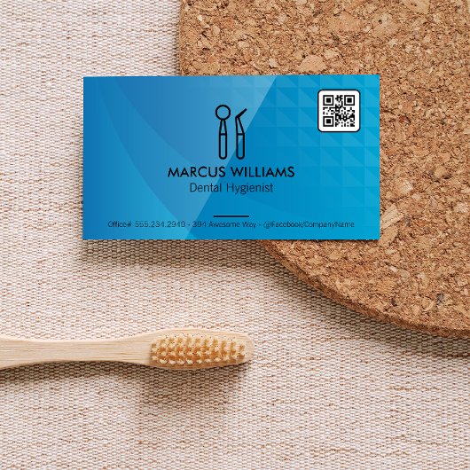 Carte De Visite Outils dentaires | Code QR